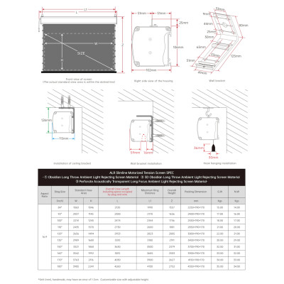 ALR экран для проектора VividStorm ALR 120" (Black)