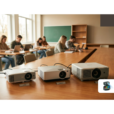 LED, лазер або лампа: як вибрати проектор з найкращим джерелом світла для освітніх установ