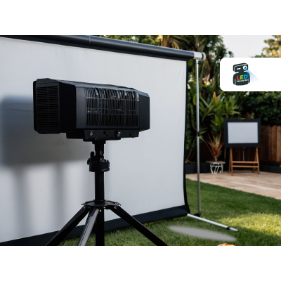 Выбор проектора для уличного кино: яркость, защита, портативность